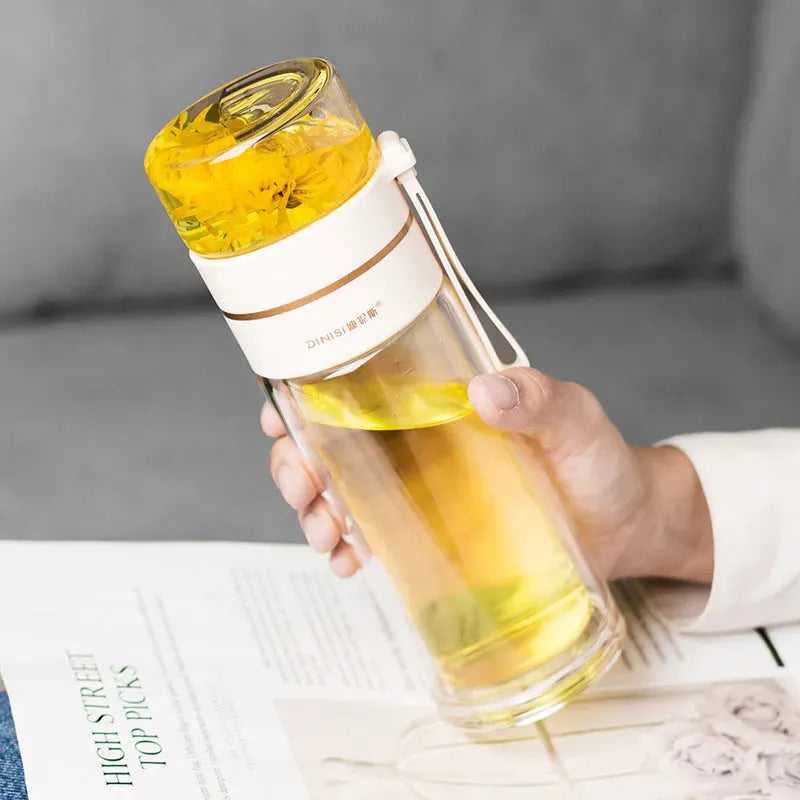 Glass Water Bottle - Bellarte Enchanté Glass Water Bottle